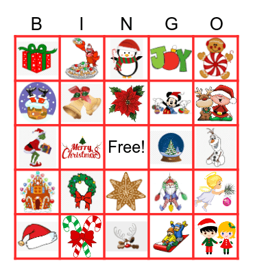 Holiday Bingo! Bingo Card