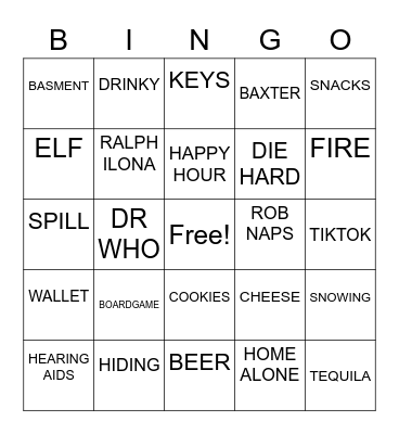 Christmas Bingo Card