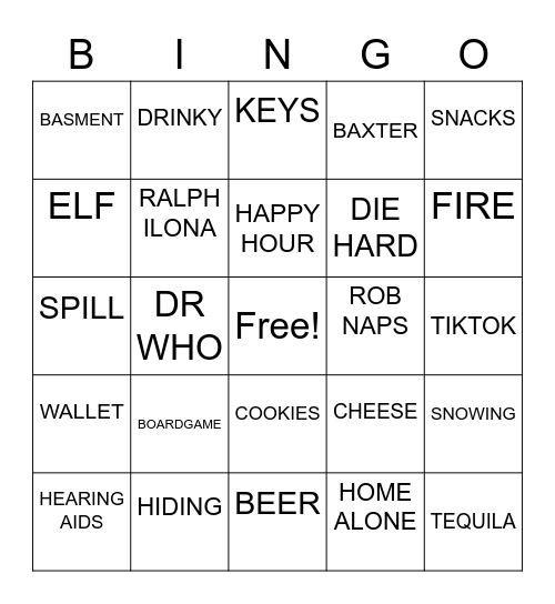 Christmas Bingo Card