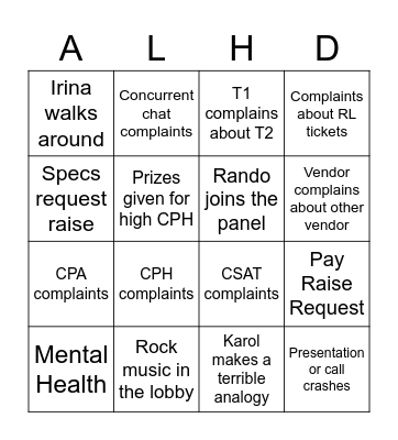EPALHDS Bingo Card