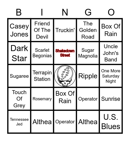 JACKSON HOLE NYE Bingo Card