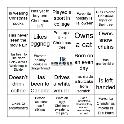 Find someone who: Bingo Card