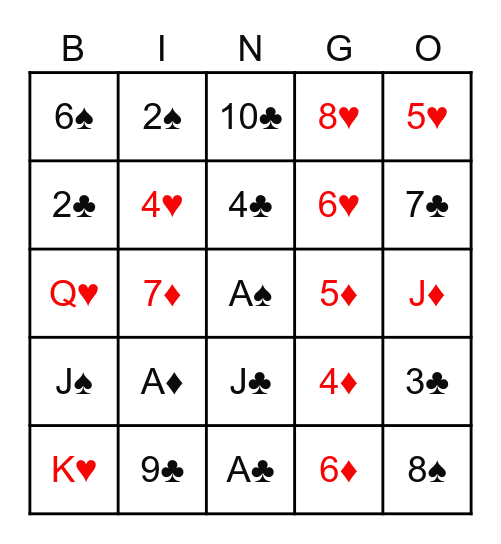 Poke-no Bingo Card