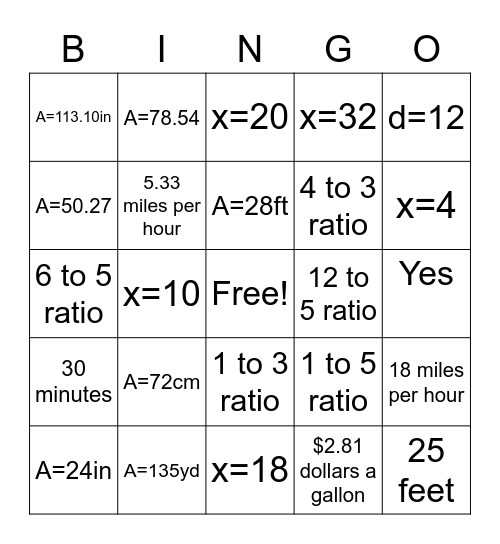 Quarter 2 Review Guide Bingo Card