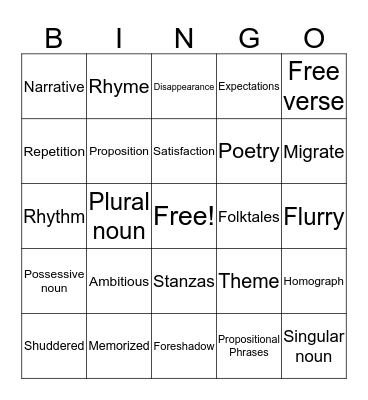 Yeniar Bingo Card