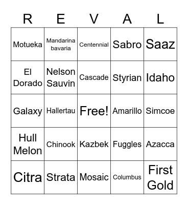 Tallinna humalabingo 2022 Bingo Card