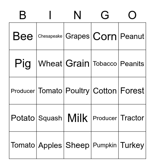Bango Bingo Card