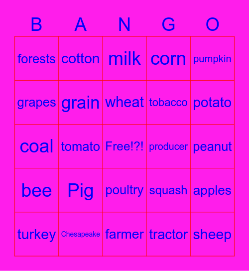 Boring Bingo Card