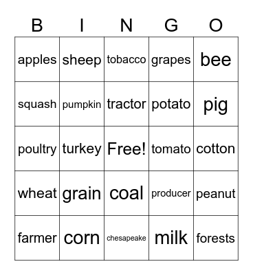 hello Bingo Card