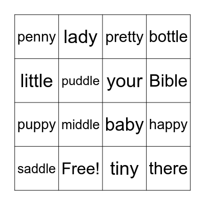 S&P 1 List 22 Bingo Card