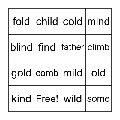 S&P 1 List 29 Bingo Card