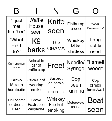 OP Live Bingo Card