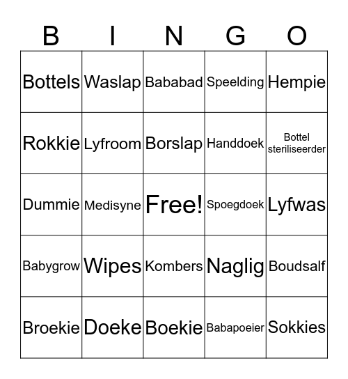 Ooievaarstee Bingo! Bingo Card
