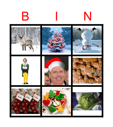 Christmas Bingo! Bingo Card