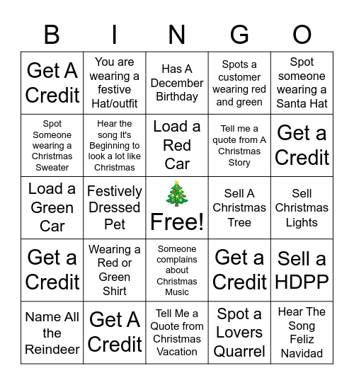 🎁 Jingle Mingle 🎁 Bingo Card