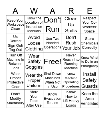 Company Bingo Card