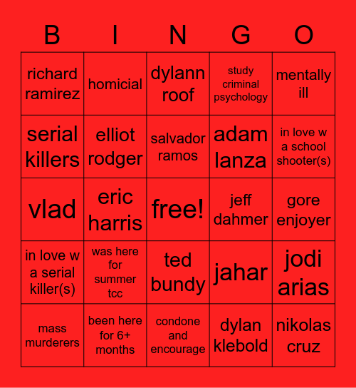 tcctwt bingo Card