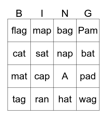 Feature Bingo Card