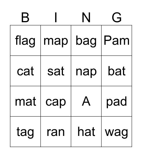 Feature Bingo Card