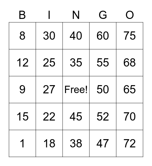 San Pedro, Ginboy - Team Colette Bingo Card