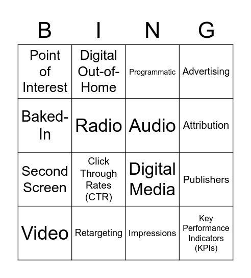 WMG Holiday Bingo! Bingo Card