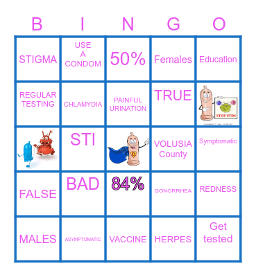 STD Bingo Card