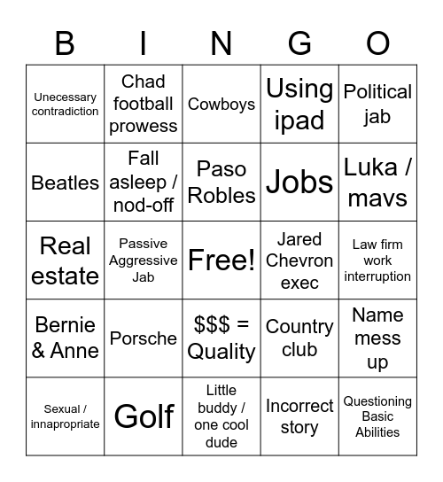 Jimbingo Card