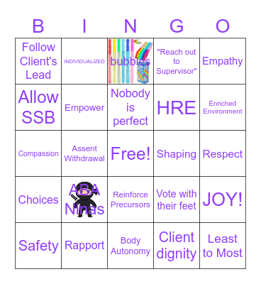 Universal Protocols Bingo Card