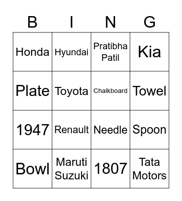Wileyngo Bingo Card