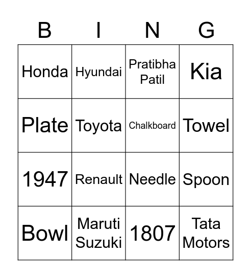 Wileyngo Bingo Card