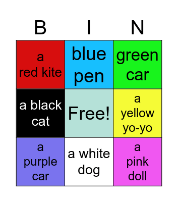 CG3L4 colors&L3 VOC Bingo Card