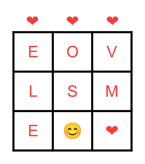 J E S U S Bingo Card