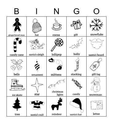 Christmas Bingo Card
