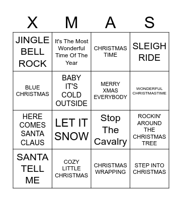 Christmas Bingo Card