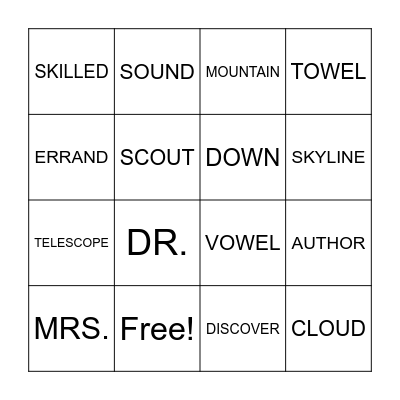 S&P 2 LIST 21 Bingo Card