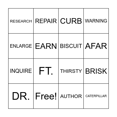 S&P 2 LIST 24 Bingo Card