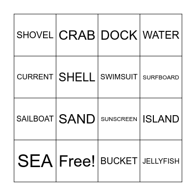 S&P 2 LIST 32 Bingo Card