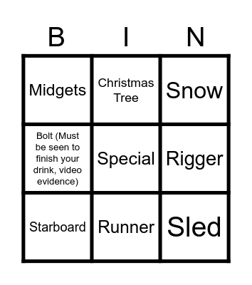 EUBC Christmas Bingo Card