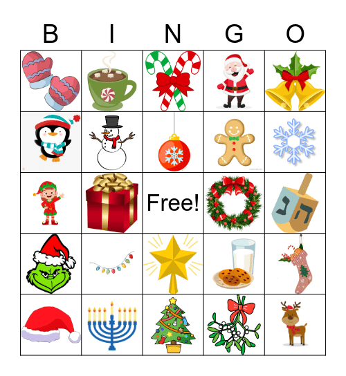 Holiday Bingo Card