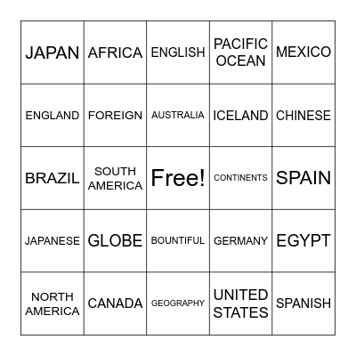 S&P 3 LIST 19 Bingo Card