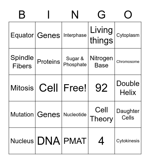 Q2 Exam Review Bingo Card