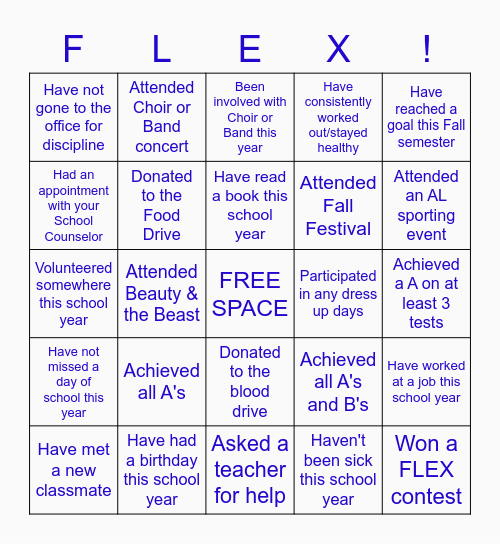 REFLECTION REFLECTION BINGO Card