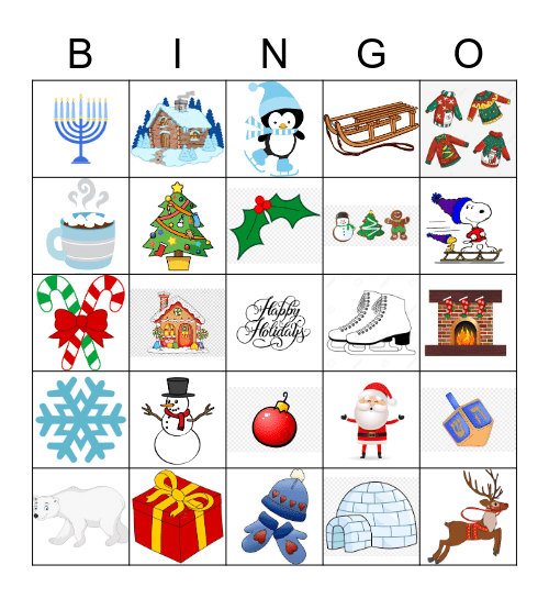 Holiday Bingo Card