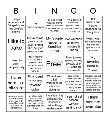 SISMAS Bingo Card