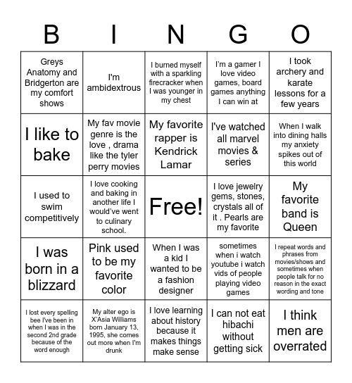 SISMAS Bingo Card