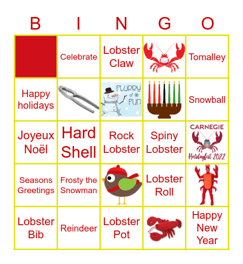 Holidayfest Bingo Card