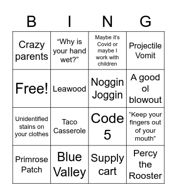 Primrose Bingo! Bingo Card