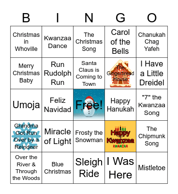 Jingle Bingo Card