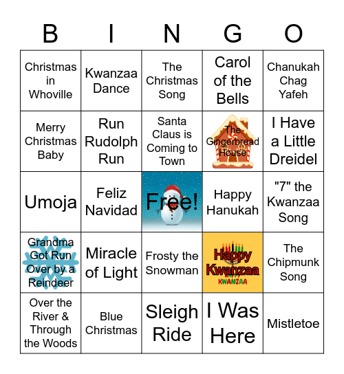 Jingle Bingo Card