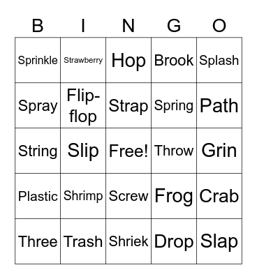Mark and Zak Bingo Card